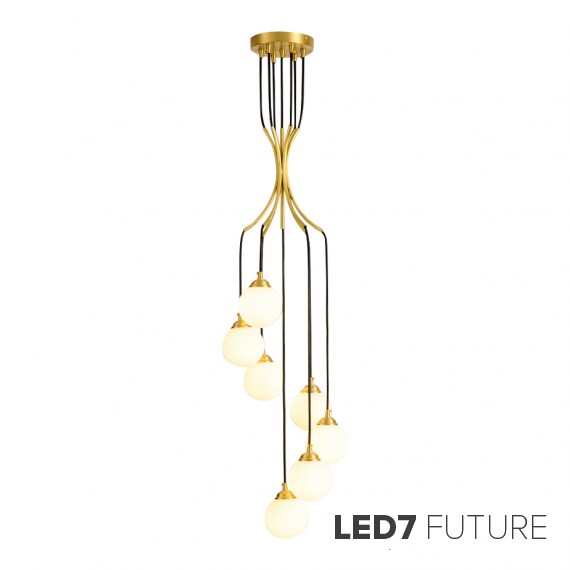 Loft Industry Modern - Gold Grape Chandelier